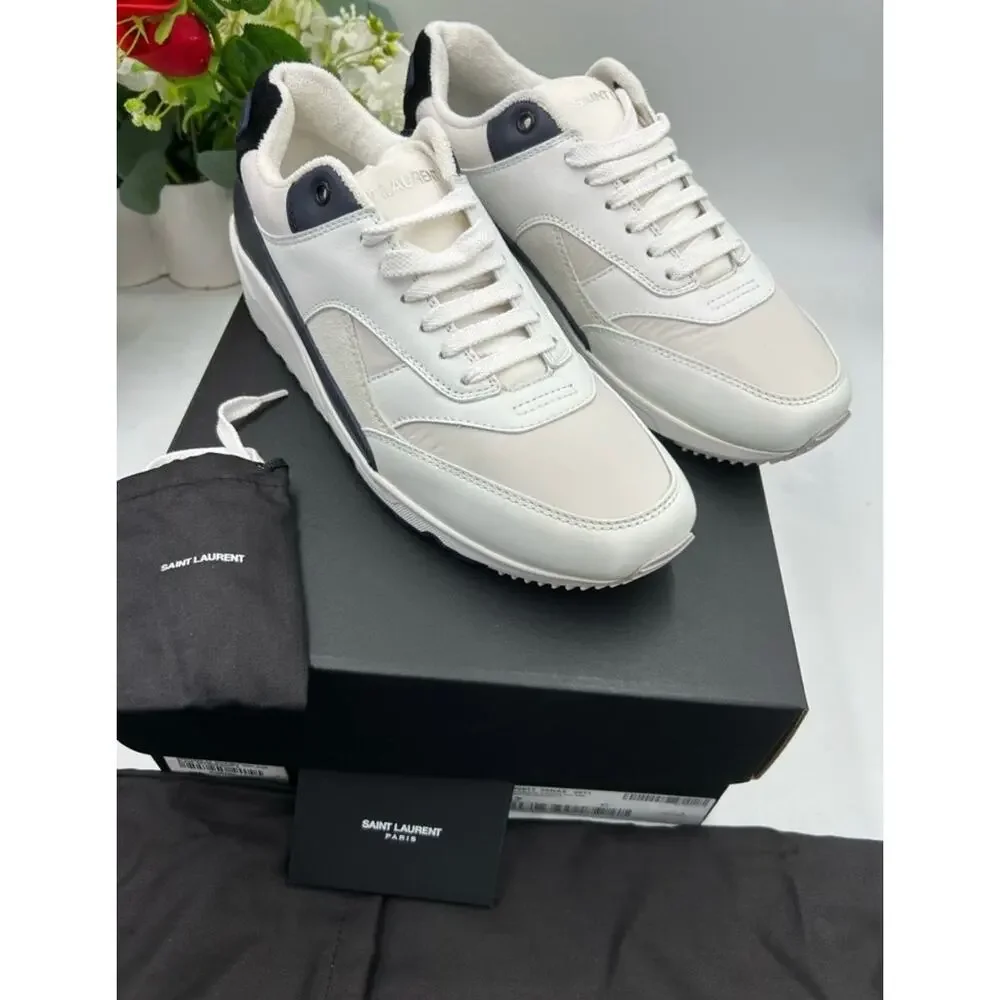 Men's Saint Laurent bump color block suede/leather sneakers size 43 made Italy - Picture 3 of 10